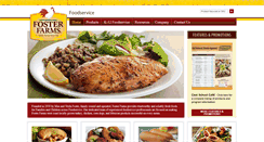 Desktop Screenshot of fosterfarmsfoodservice.com