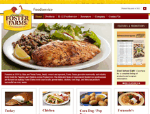 Tablet Screenshot of fosterfarmsfoodservice.com